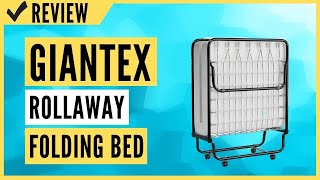 Giantex Rollaway Folding Bed with 4 Inch Mattress Review [upl. by Airbmak664]