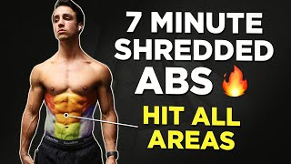 7 Minute SHREDDED ABS NO EQUIPMENT ABS in 7 Days [upl. by Ettesoj520]