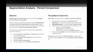 Segment Analysis  Period Comparison in ThoughtSpot 📊 [upl. by Aisaim97]