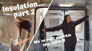 HOW to INSULATE a self built CAMPERVAN Plus some carpet [upl. by Ainomar205]