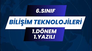 6Sınıf Bilişim Teknolojileri 1Dönem 1Yazılı  2024 2025 [upl. by Lanta]