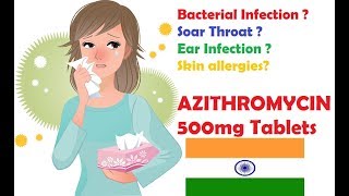 Azithromycin Tablet 500 mg Review in Hindi  Azithromycin Tablet [upl. by Eiznil638]