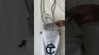 Telfar Small Shopping Bag in Silver telfar [upl. by Euqinay966]