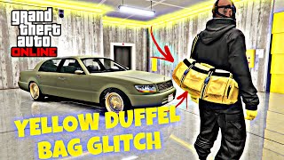 YELLOW DUFFEL BAG GLITCH IN GTA 5 ONLINE [upl. by Amihsat]