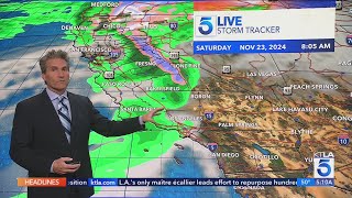 Atmospheric river to fuel ‘bomb cyclone’ headed to Calif this weekend [upl. by Aicatsana]