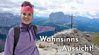 Der schönste Aussichtsberg der Dolomiten Wanderung in Gröden Südtirol [upl. by Elexa]