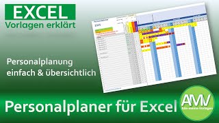 Personalplaner Vorlage für Excel [upl. by Stroud]