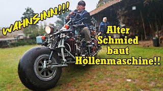 Wahnsinn  Alter Schmied baut Höllenmschine  Harzer Bikeschmiede [upl. by Ffilc]