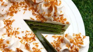 Baking Basics  PANDAN GULA MELAKA CAKE [upl. by Aicilla]