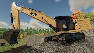 LS22 Baustelle 3 19  Im Kieswerk Steine brechen  2K  Landwirtschafts Simulator 22 [upl. by Ennovihs]