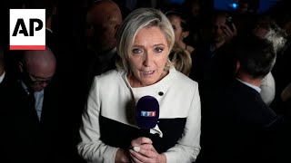 France is going to be totally deadlocked National Rally leader Marine Le Pen says [upl. by Jordanson]