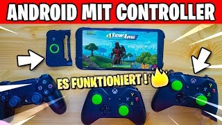 🎮📲 Fortnite Android Mobile MIT Xbox One amp PS4 Controller VERBINDEN  SO funktioniert es  Deutsch [upl. by Matrona]