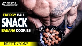 2 snack vegani Banana cookies ed Energy ball [upl. by Bourgeois]