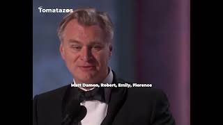 Oscar 2024 Christopher Nolan gana Mejor director por Oppenheimer [upl. by Yetak989]