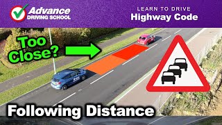 Following Distance  Tailgating  Learn to drive Highway Code [upl. by Aika]