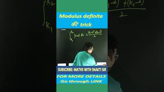 modulus base trick modulus class 11th trick modulus inequality trick [upl. by Hcardahs]