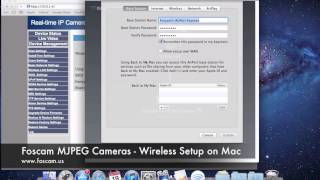 Foscam MJPEG Cameras  Wireless Setup on Mac [upl. by Euridice670]