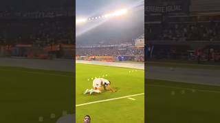 Knee slide celebration fail😂😂 feelfootball keşfet fifa [upl. by Lavud892]