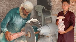 How This Experience Craftsman Make Decorative Lamp From Himalayan Salt Stone  Lamp Making Ideas [upl. by Merri]