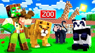 I BUILT a ZOO in MINECRAFT animals [upl. by Cece]