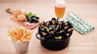 Recette Moules Marinière  Léon de bruxelles [upl. by Kwon855]