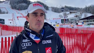 Les Français terminent 2 ème et 3 ème de la descente de Kitzbühel [upl. by Frierson]