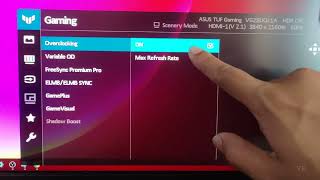 How to Overclock ASUS TUF Gaming Monitor  120Hz to Max Refresh Rate [upl. by Ymaj345]