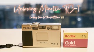 🇦🇺 Vlog  Minolta TC1✨ Unboxing This Luxury Film Camera amp Loading FILM for the FIRST time 🎞️ [upl. by Ahsha]