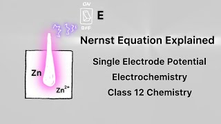 The Nernst Equation  A Derivation For Single Electrode Potential [upl. by Ethben205]