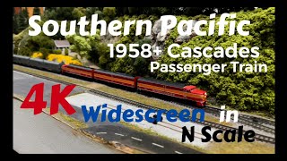 Southern Pacific 1958 Cascades Passenger Train [upl. by Jany]