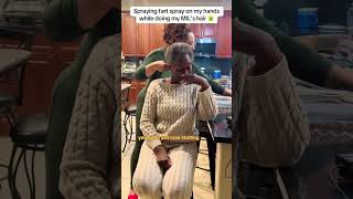 Pranked my mother in law with fart spray😂😂😂prank familypranks familyfriendlyhumor [upl. by Halda534]