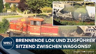 SCHWERES GÜTERZUGUNGLÜCK Lokführer stirbt unter tonnenschweren Waggon [upl. by Amlet]