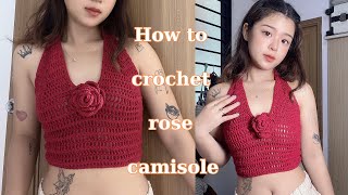 How to crochet a super cute crop top in the simplest way  cri crochet [upl. by Ahsimaj]