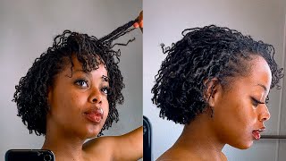 the PERFECT BRAID OUT on MICROLOCS  WATER ONLY  NO MOUSSE NO GEL [upl. by Ocisnarf599]