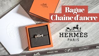 La bague Chaîne dancre HERMÈS • Unboxing amp storytime [upl. by Cedell254]