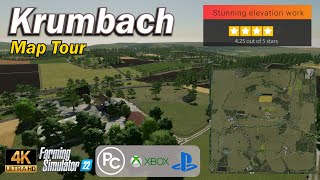 Krumbach  Map Tour  Farming Simulator 22 [upl. by Airres]