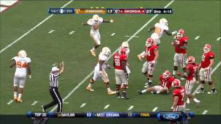 09292012 Tennessee vs Georgia Football Highlights [upl. by Crispas509]