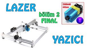 Lazer Yazıcı Yazılımı ve Kullanımı Bölüm 2EleksLaserA3 Pro 2500mW Laser Engraving software Part 2 [upl. by Kushner995]