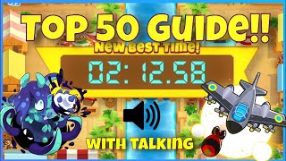 BTD6 Race Guide  Admiral At The Market in 21258  Top 50 Guide [upl. by Airod]