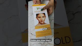 Golden glow shiner bleach  bio rich premium kit unboxing  beauty unboxing shorts [upl. by Ehcsrop442]