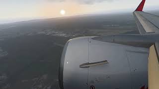 Brisbane to Sydney Qantas 737800 Full Flight [upl. by Lledner]