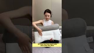 Comfortable goose down pillow for sleep enhancement and cervical protection [upl. by Nevetse836]