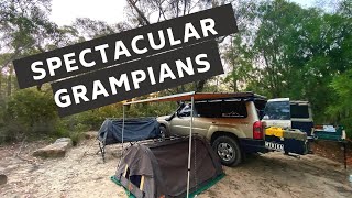 Free Camping  Views Waterfalls Bushwalks 4wd  Grampians NP [upl. by Jaynell144]