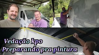 Reforma Ducato Furgão Primer e vedação kpo  parte 2 [upl. by Beard13]