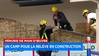 Pénurie de maind’œuvre un camp pour la relève en construction à Québec [upl. by Nally823]