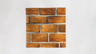 Brick Texture Watercolor [upl. by Danaher]