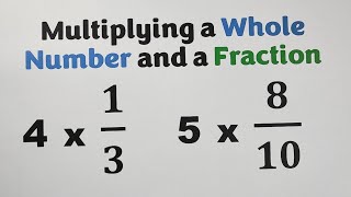 Multiplying Whole Number by a Fraction by MathTeacherGon [upl. by Leahci]