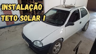 Gm Corsa GSI  Instalação do Teto Solar [upl. by Ardel]