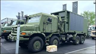 Mercedes Military Vehicles  Eurosatory Paris 2024  MercedesBenz Daimler Trucks Koluman [upl. by Caneghem115]