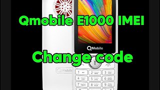 Qmobile e1000 imei change code [upl. by Annaiel]